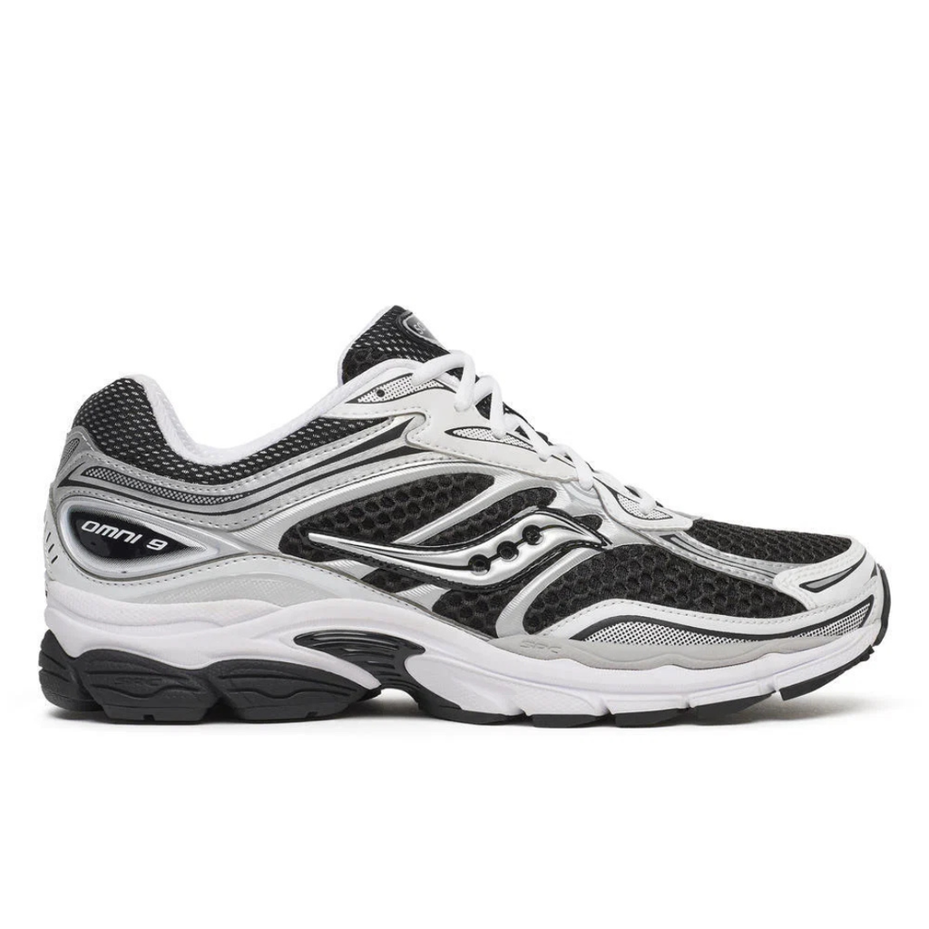 SAUCONY OMNI 9 BLACK WHITE