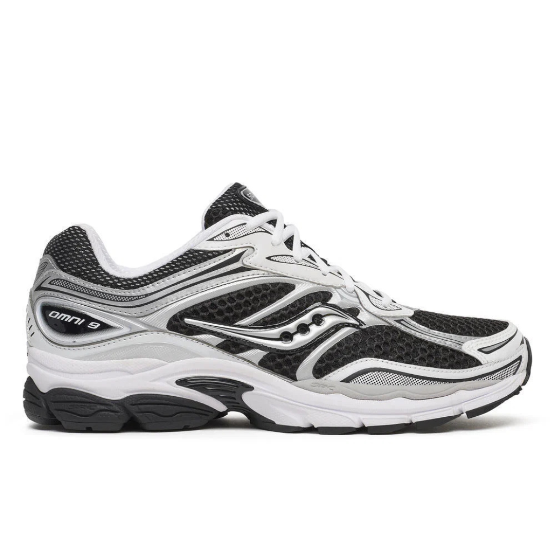 SAUCONY OMNI 9 BLACK WHITE