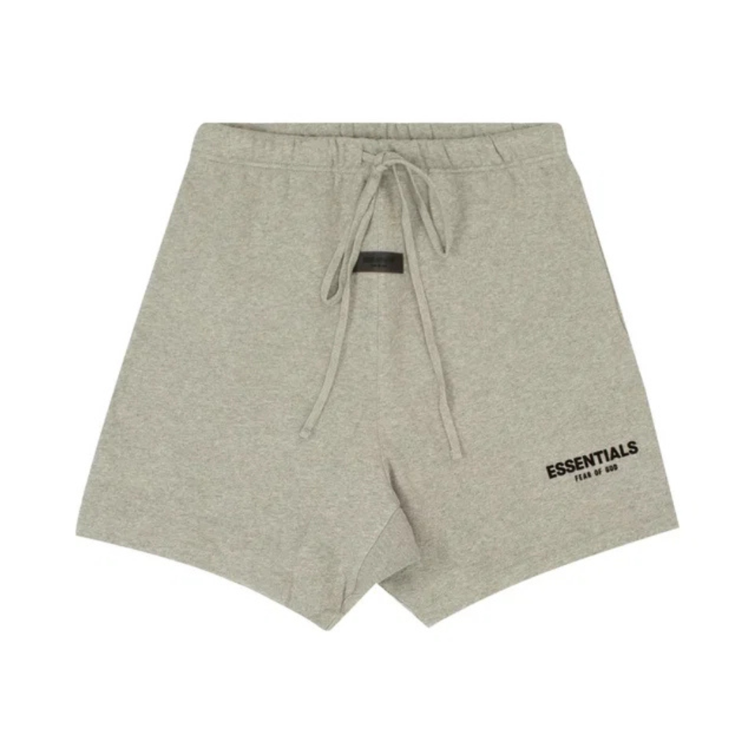 FEAR OF GOD ESSENTIALS DARK OATMEAL SHORTS